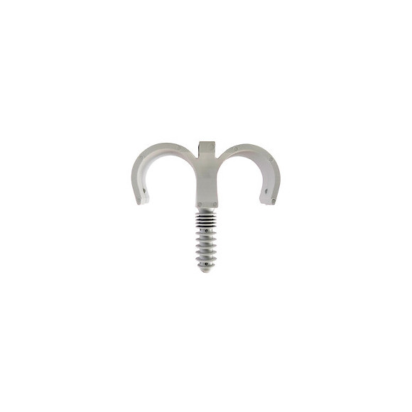 Lot De 10 Clips Doubles Pour Tubes De D25mm