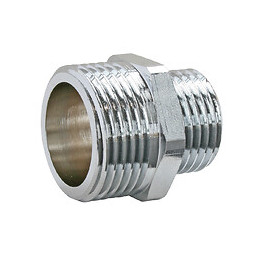 Mamelon Laiton Nickelé Réduit Double Mâle 15/21-20/27