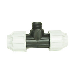 Té Égal Mâle Plastique Pour Tube Pe D40 - M33/42- Serrage Extérieur