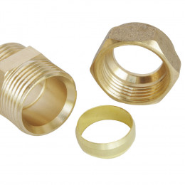 Raccord À Compression Laiton Tc 14 - Mâle 12/17