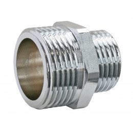 Mamelon Laiton Nickelé Réduit Double Mâle 15/21-20/27