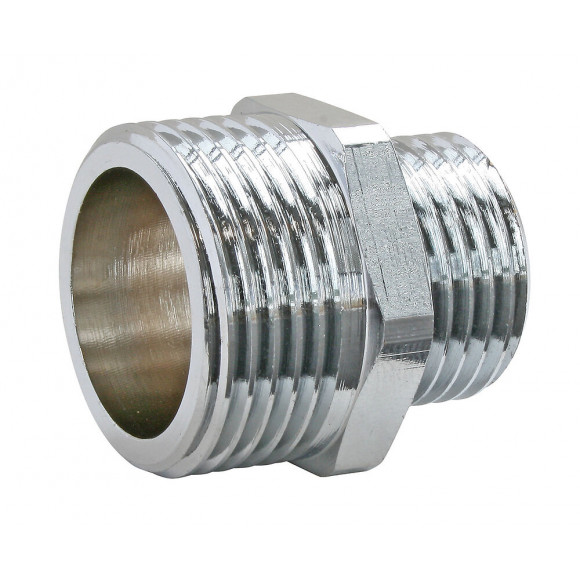 Mamelon Laiton Nickelé Réduit Double Mâle 15/21-20/27