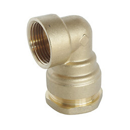 Coude Femelle Laiton Pour Tube Pe D50 - F40/49 - Sens Unique De Montage