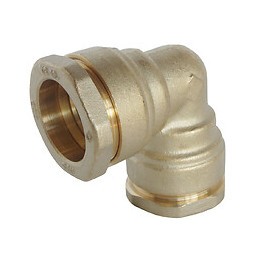 Coude Égal Laiton Pour Tube Pe D20 - Sens Unique De Montage