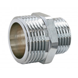 Mamelon Laiton Nickelé Réduit Double Mâle 12/17-15/21