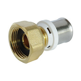 Raccord Droit À Sertir Pour Tube Multicouche Ø20 - Ecrou-tournant F20/27