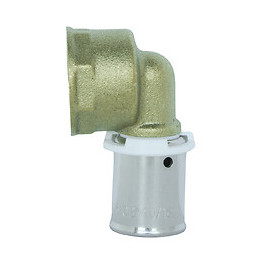 Raccord Coudé À Sertir Pour Tube Per Ø12 - Femelle 12/17