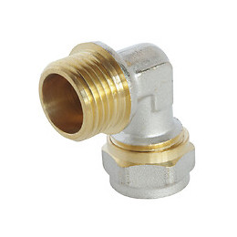 Coude À Visser Pour Tube Multicouche  Ø16  - Mâle 15/21