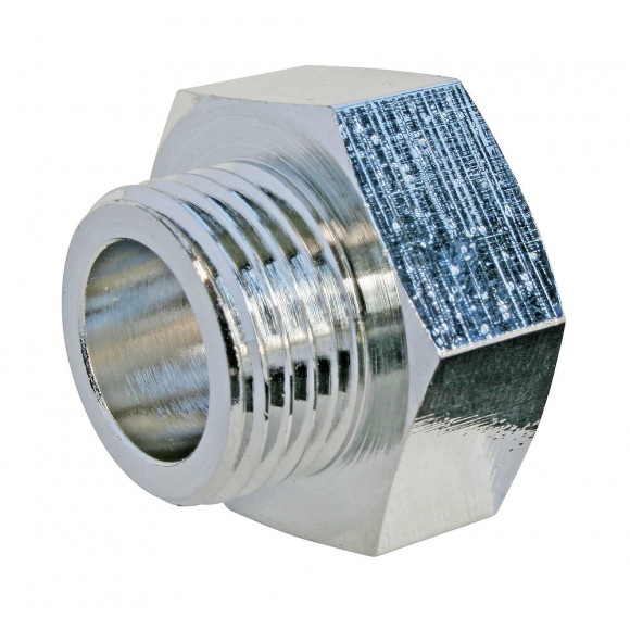 Réduction Laiton Nickelé Femelle 15/21 - Mâle 12/17