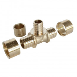 Té Réduit Au Centre À Glissement Pour Tube Per Ø16 - Ø12 - Ø16