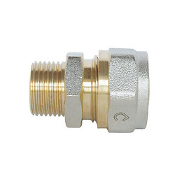 Racccord Droit À Visser Pour Tube Multicouche Ø16-m15/21