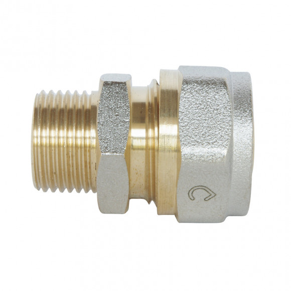 Racccord Droit À Visser Pour Tube Multicouche Ø16-m15/21