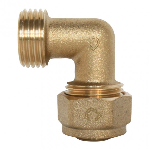 Raccord Coudé À Visser Pour Tube Per Ø25 - Mâle 20/27