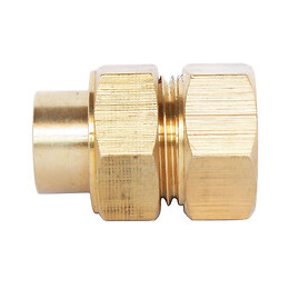 Raccord Laiton À Souder - Raccord Union Droit 3 Pièces Ø14 - Femelle 12/17