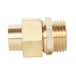 Raccord Laiton À Souder - Raccord Union Droit 3 Pièces Ø22 - Mâle 26/34