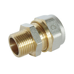 Racccord Droit À Visser Pour Tube Multicouche Ø16-m12/17