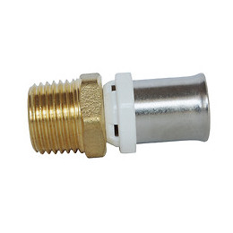 Raccord Droit Mâle À Sertir Pour Tube Multicouche Ø16 - M15/21