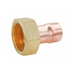 Raccord Cuivre À Souder - Raccord Droit Ø10 Écrou Tournant Laiton 12/17