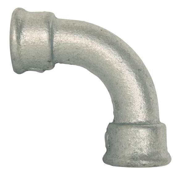 Courbe Fonte Galva 90° Grand Rayon Femelle Femelle 20/27 N°2