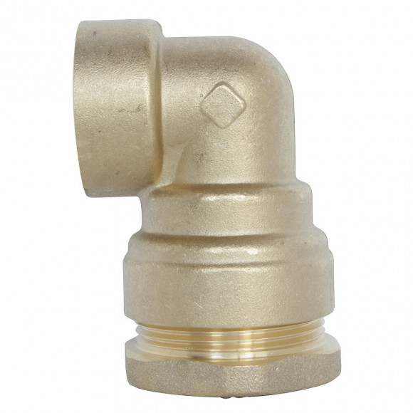 Coude Femelle Laiton Pour Tube Pe D25 - F20/27 - Sens Unique De Montage