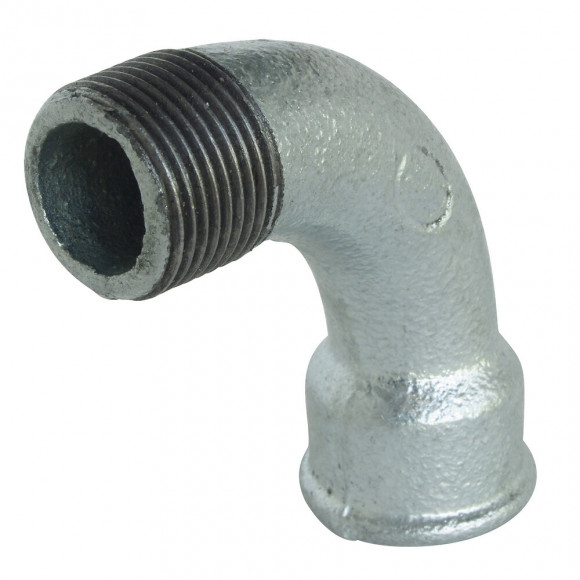 Courbe Fonte Galva 90° Grand Rayon Mâle Femelle 12/17 N°1