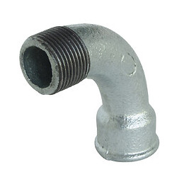 Courbe Fonte Galva 90° Grand Rayon Mâle Femelle 12/17 N°1