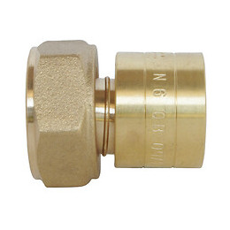 Raccord Droit À Glissement Pour Tube Per Ø12 - Ecrou-tournant F15/21 - Lot De 10