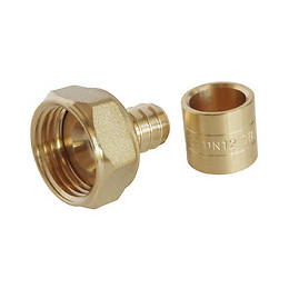 Raccord Droit À Glissement Pour Tube Per Ø12 - Ecrou-tournant F15/21 - Lot De 10