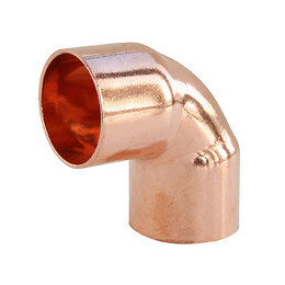 Raccord Cuivre À Souder - Coude 90° Double Femelle Ø14 Petit Rayon