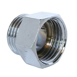 Raccord Égal Laiton Nickelé Mâle Femelle 12/17