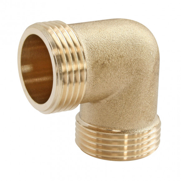 Coude Laiton 90° Double Mâle 20/27