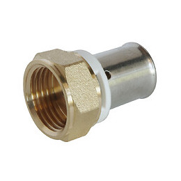 Raccord Droit À Sertir Pour Tube Per Ø12 - Ecrou-tournant F15/21