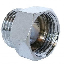 Raccord Égal Laiton Nickelé Mâle Femelle 20/27