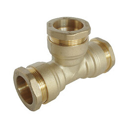 Té Égal Laiton Pour Tube Pe D32 - Sens Unique De Montage