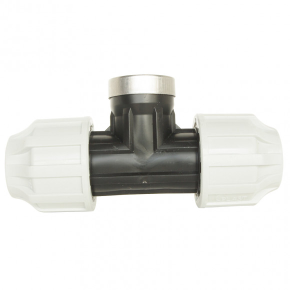 Té Égal Femelle Plastique Pour Tube Pe D40 - F33/42- Serrage Extérieur