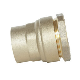 Raccord Droit Femelle Laiton Pour Tube Pe D25 - F15/21 - Sens Unique De Montage