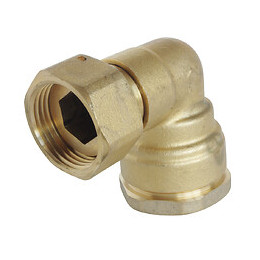 Raccord Coudé Laiton Ecrou Prisonnier Pe25 - Écr.20/27 - Sens Unique De Montage