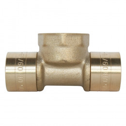 Té À Glissement Pour Tube Per Ø12 - Femelle 15/21 Au Centre :  Ø12 - F15/21 -ø12