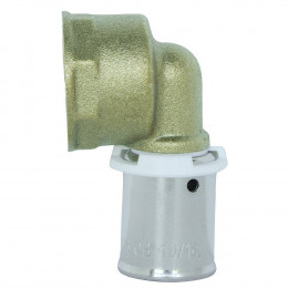 Raccord Coudé À Sertir Pour Tube Per Ø12 - Femelle 15/21