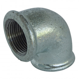 Coude Fonte Galva 90° Petit Rayon Femelle Femelle 20/27 N°90