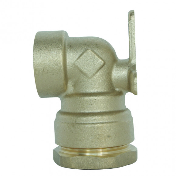 Applique Murale Laiton Pour Tube Pe D20 - F15/21 - Sens Unique De Montage