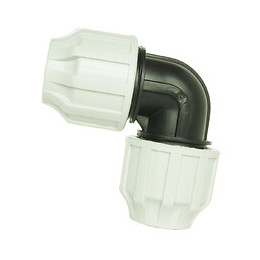 Coude Égal Plastique Pour Tube Pe D25 - Serrage Extérieur