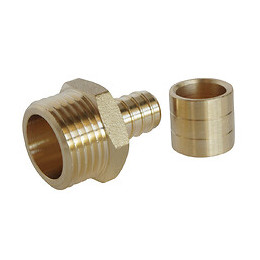 Raccord Droit À Glissement Pour Tube Per Ø12 - Mâle 15/21