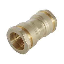 Manchon Égal Laiton Pour Tube Pe D32 - Sens Unique De Montage