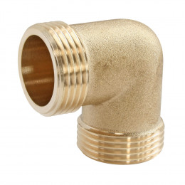 Coude Laiton 90° Double Mâle 26/34