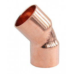 Raccord Cuivre À Souder - Coude 45° Double Femelle Ø28