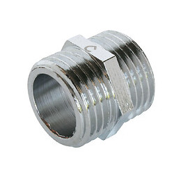 Mamelon Laiton Nickelé Double Mâle 12/17