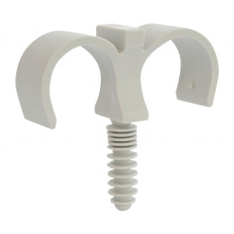 Lot De 10 Clips Doubles Pour Tubes De D25mm