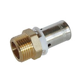 Raccord Droit À Sertir Pour Tube Per Ø12 - Mâle 12/17