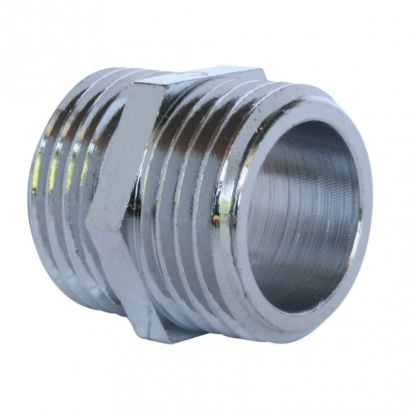 Mamelon Laiton Nickelé Double Mâle 12/17